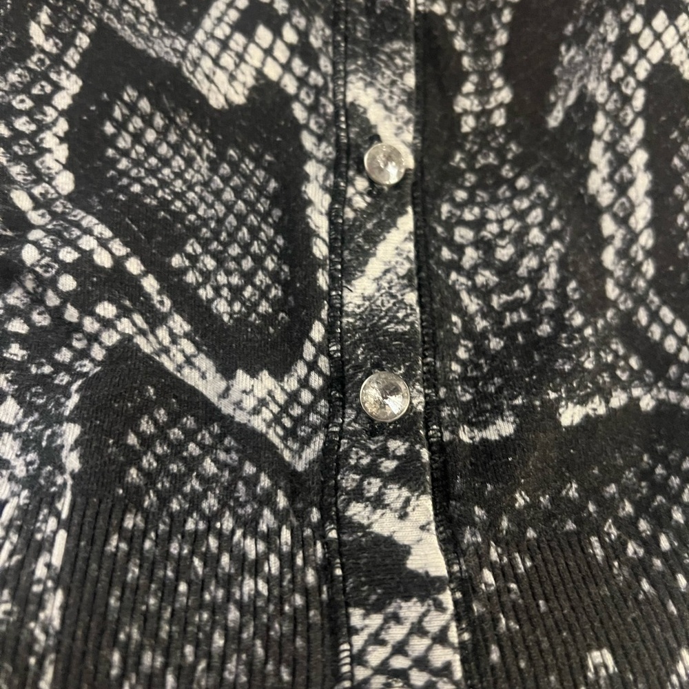 Philipp Plein Black And White Python Patterned Bl… - image 3